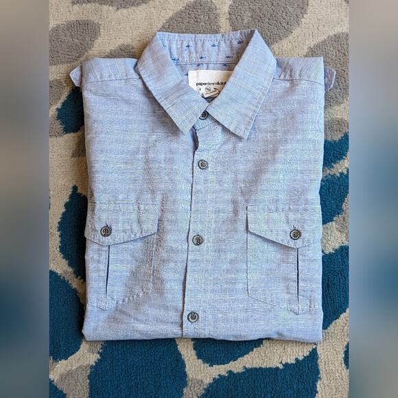 ·Paper Denim & Cloth Short Sleeved Button Down, 10/12 - Picture 7 of 7